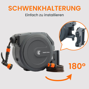 Aufrollbare Gartenschlauchrolle-1/2in-30m